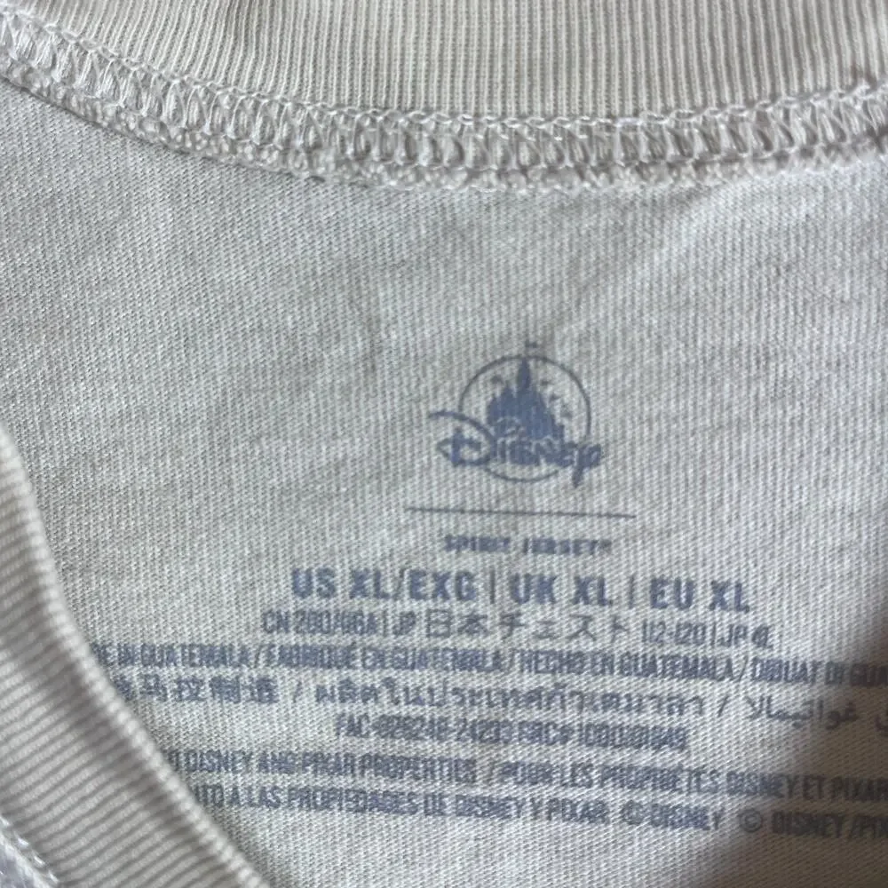 Disneyland Resort Spirit Jersey Unisex Adult XL Tan Disney Characters